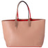 Christian Louboutin Cabata Large Tote Bag Tan Red Leather Rubber