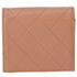 CHANEL Matelasse Bifold Wallet Light Brown Leather