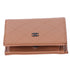 CHANEL Matelasse Bifold Wallet Light Brown Leather