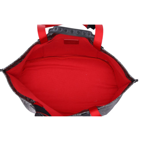 Christian Louboutin Loutote Bag Dark Gray Black PVC Rubber