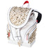 Christian Louboutin Explorafunk Small Backpack White Calfskin Gold Spikes