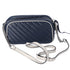 GUCCI GG Marmont Shoulder Bag 447632 Navy Cream Leather