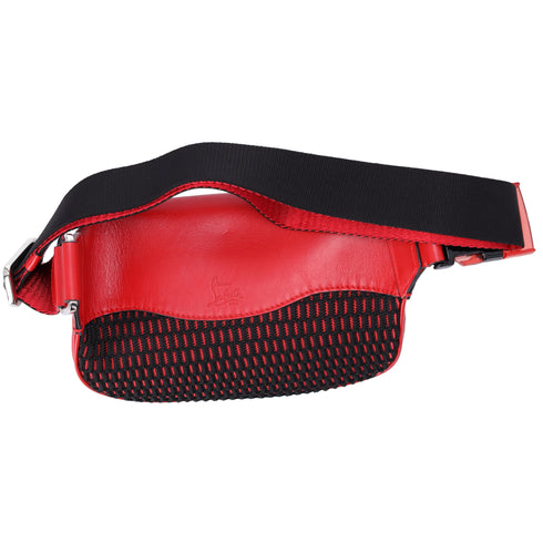 Christian Louboutin Mary Jane Bum Bag Logo Red Leather