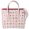 Christian Louboutin Paloma Studded Medium Tote Light Pink Leather
