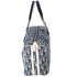 Christian Dior Trotter Boston Bag Light gray Navy Blue PVC Patent Leather