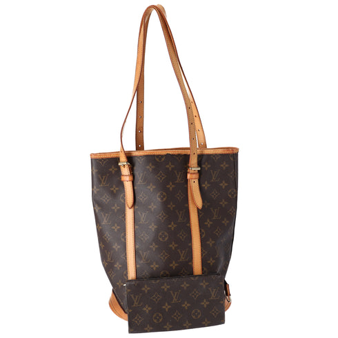 Louis Vuitton Bucket GM Monogram Shoulder Bag M42236 + Pouch