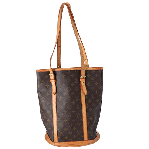Louis Vuitton Bucket GM Monogram Shoulder Bag M42236 + Pouch