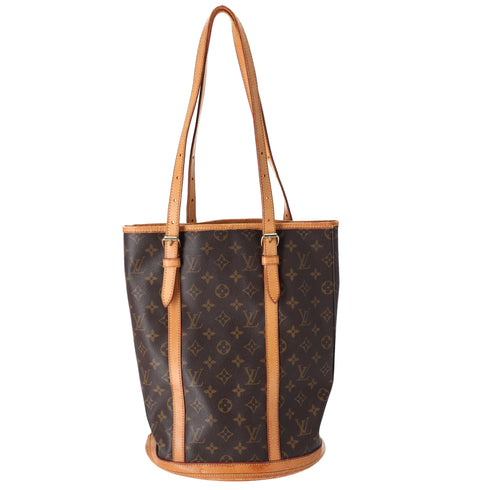 Louis Vuitton Bucket GM Monogram Shoulder Bag M42236 + Pouch