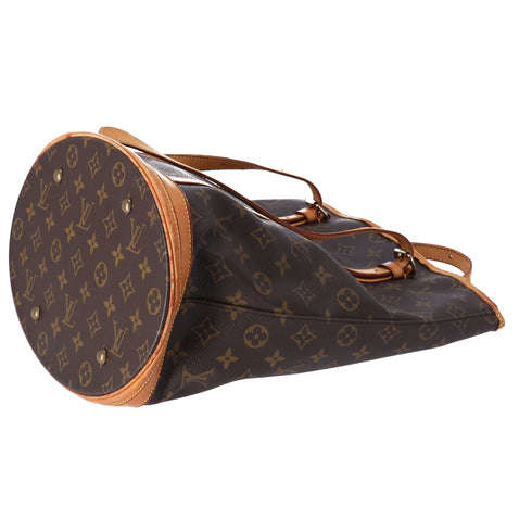 Louis Vuitton Bucket GM Monogram Shoulder Bag M42236 + Pouch