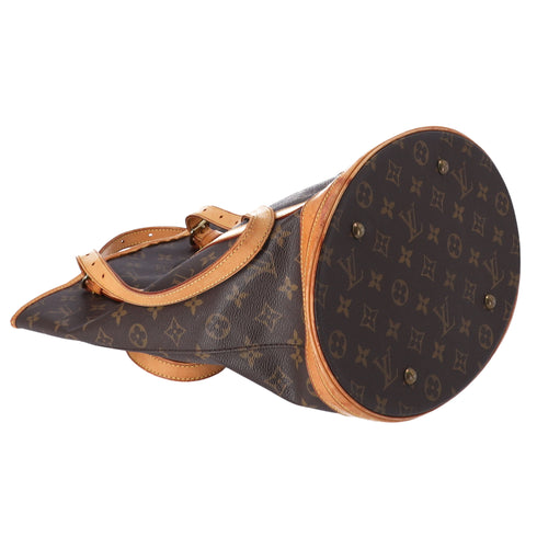 Louis Vuitton Bucket GM Monogram Shoulder Bag M42236 + Pouch
