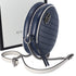 GUCCI GG Marmont Round Shoulder Bag 550154 Navy White Leather