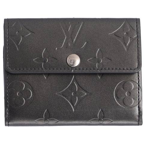 Louis Vuitton Ludlow Monogram MatCoin Case M65122 Noir Calfskin
