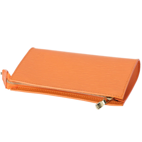Louis Vuitton Pouch Mandarin Epi Leather LV Logo Engraved