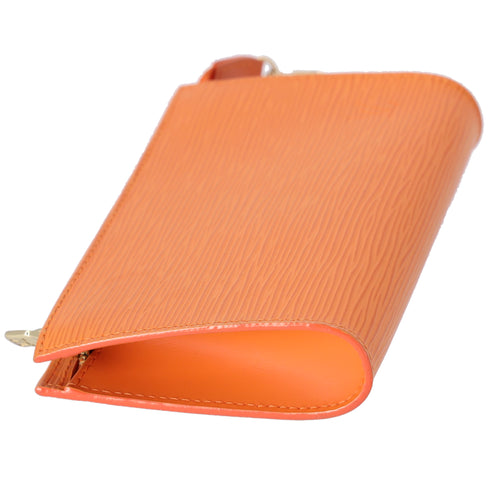 Louis Vuitton Pouch Mandarin Epi Leather LV Logo Engraved