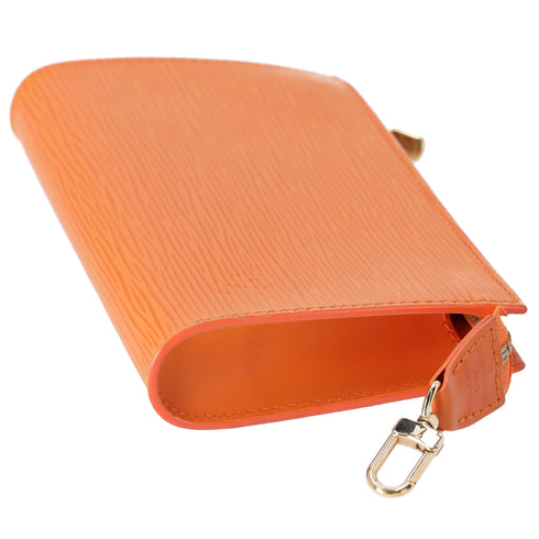 Louis Vuitton Pouch Mandarin Epi Leather LV Logo Engraved