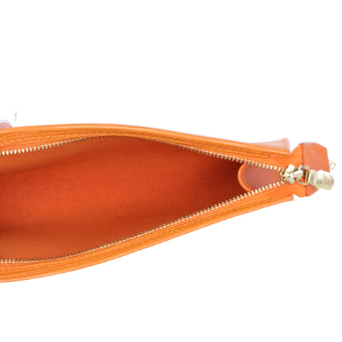 Louis Vuitton Pouch Mandarin Epi Leather LV Logo Engraved