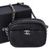 Chanel Quilted Lambskin Small Casual Trip Camera Bag Crossbody Black