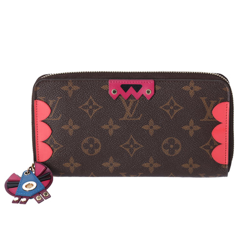 Louis Vuitton Zippy Wallet Monogram Totem M61364 Flamingo