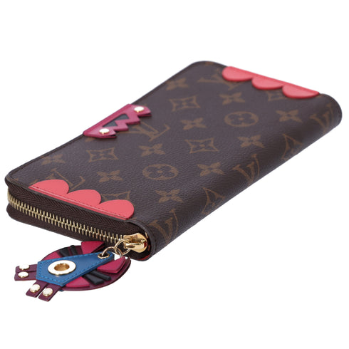 Louis Vuitton Zippy Wallet Monogram Totem M61364 Flamingo