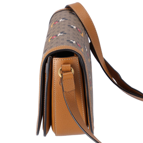 GUCCI x Disney GG Supreme Shoulder Bag 602694 Khaki Brown Multi
