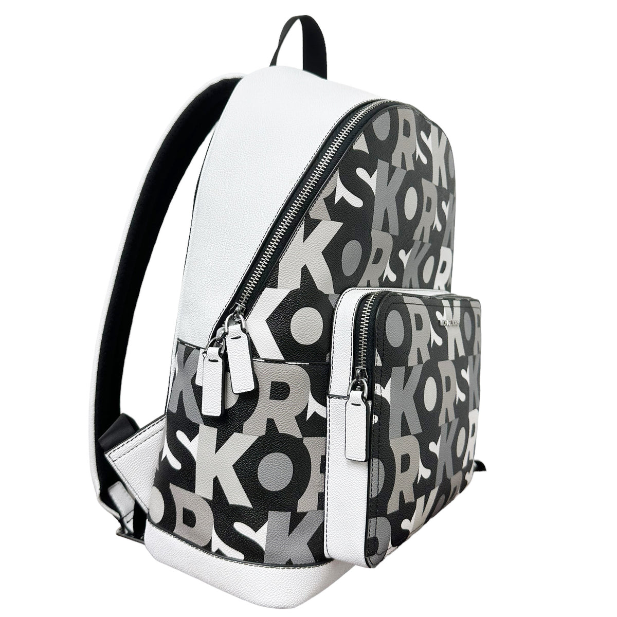 Michael Kors Cooper Black Signature PVC Graphic Logo Backpack Bookbag Bag –  Gaby's Bags