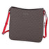 Michael Kors Jet Set Travel Large Messenger Bag Crossbody Brown MK Bright Red