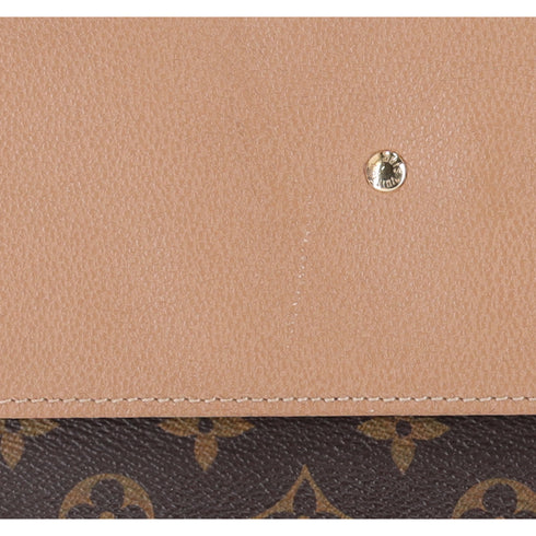 Louis Vuitton Monogram Canvas Venus Satchel Brown Crossbody Tan Pink M53540