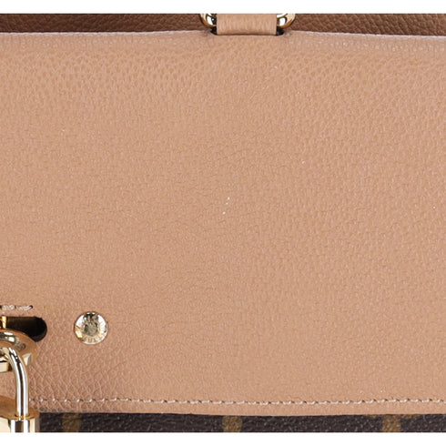 Louis Vuitton Monogram Canvas Venus Satchel Brown Crossbody Tan Pink M53540