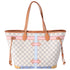 Louis Vuitton Neverfull MM Tote Multicolor Damier Azur N41065 Summer Truck