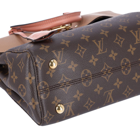 Louis Vuitton Monogram Canvas Venus Satchel Brown Crossbody Tan Pink M53540