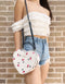 Kate Spade New York Love Shack Red Cherry Heart Crossbody Cream Multi