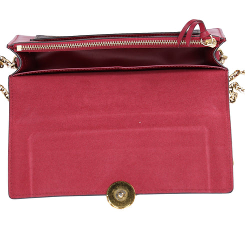 Louis Vuitton Portefeuille Flor M67404 Chain Wallet Crossbody Monogram Fuchsia