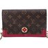 Louis Vuitton Portefeuille Flor M67404 Chain Wallet Crossbody Monogram Fuchsia