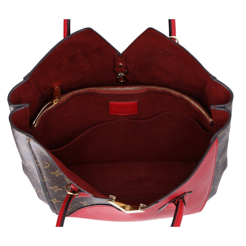 Louis Vuitton Monogram Kimono MM Brown Red Tote Bag Canvas Shoulder Bag M40459
