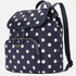 Kate Spade Little Better Sam Nylon Medium Drawstring Backpack Rich Navy Dot