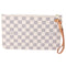 Louis Vuitton Neverfull Pouch Beige Damier Azur