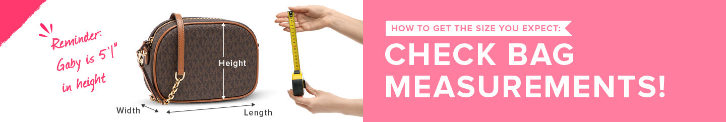 Reminders to Check Bag Measurements before buying Michael Kors and Kate Spade Bags