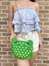 Kate Spade Shelly Crab Novelty Crossbody Green White Polka Dots
