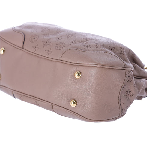 Louis Vuitton Monogram Mahina Solar PM Shoulder Bag M93445 Poudre Taupe Leather