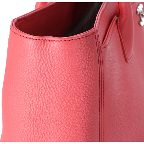 CHANEL Executive Tote Line Tote Bag Pink Grained Calf Leather CHANEL Handbags