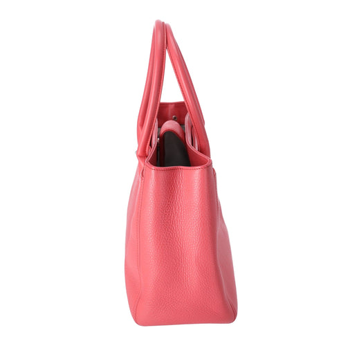 CHANEL Executive Tote Line Tote Bag Pink Grained Calf Leather CHANEL Handbags