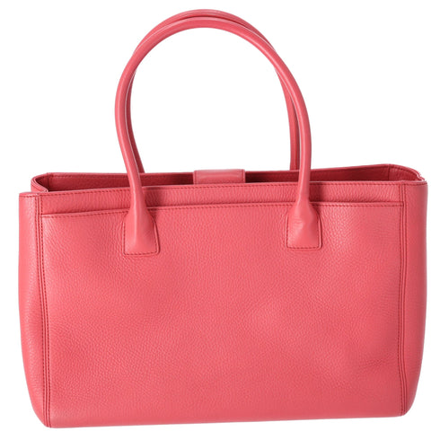 CHANEL Executive Tote Line Tote Bag Pink Grained Calf Leather CHANEL Handbags