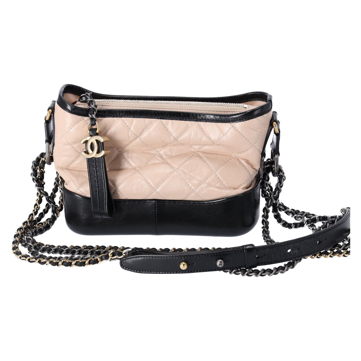 【CHANEL】Chanel small gabrielle hobo★シャネル【ランク:A】 Chanel Gabrielle Hobo Bag Calfskin Copper Multicolour Hardware