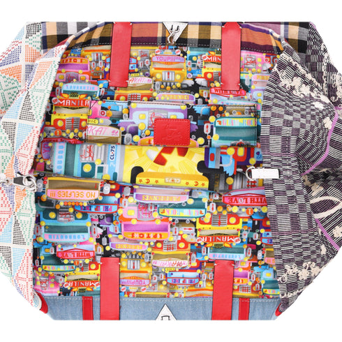 Christian Louboutin Manilacaba Caba Large Tote Motif Embroidered Multicolor Christian Louboutin Handbags