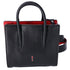 Christian Louboutin Paloma S Mini Handbag Black Silver Red Leather Nylon Christian Louboutin Handbags
