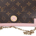 Louis Vuitton Monogram Flore Chain Wallet Crossbody Rose Ballerine Pink