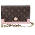 Louis Vuitton Monogram Flore Chain Wallet Crossbody Rose Ballerine Pink