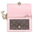 Louis Vuitton Monogram Flore Chain Wallet Crossbody Rose Ballerine Pink