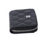 CHANEL Quilted Zip Card Wallet Caviar Leather Black