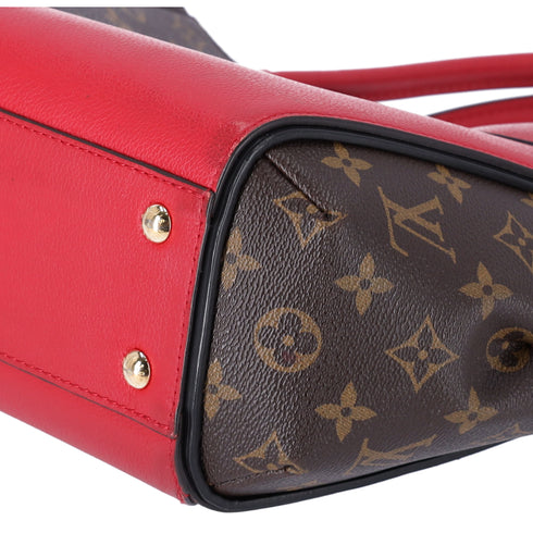 Louis Vuitton Monogram Kimono MM Brown Red Tote Bag Canvas Shoulder Bag M40459